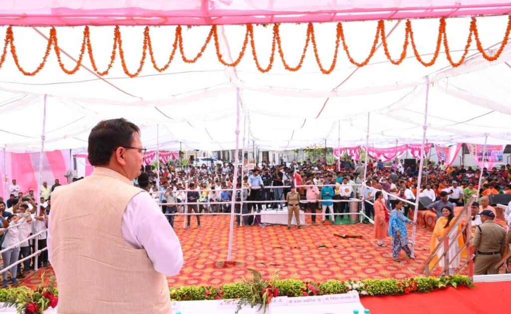 सोमवार को एक दिवसीय काशीपुर दौरे पर पहुंचे मुख्यमंत्री पुष्कर सिंह धामी