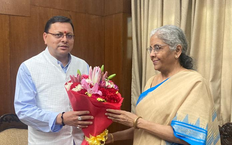 ब्रेकिंग: मुख्यमंत्री धामी ने की केन्द्रीय वित्त मंत्री निर्मला सीतारमण से मुलाकात