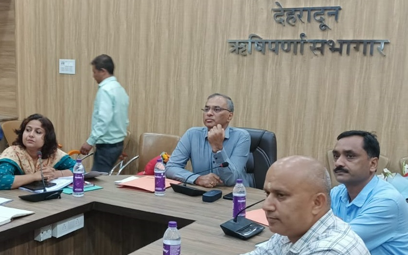 केंद्रीय संयुक्त सचिव ने रेन हार्वेस्टिंग कार्यों की समीक्षा बैठक ली