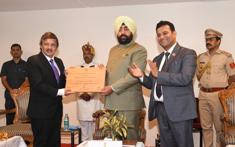 राज्यपाल लेफ्टिनेंट जनरल गुरमीत सिंह (से नि) ने आईसीएआई के न्यूज लेटर ‘‘अविरल ज्ञान-धारा’’ का विमोचन किया