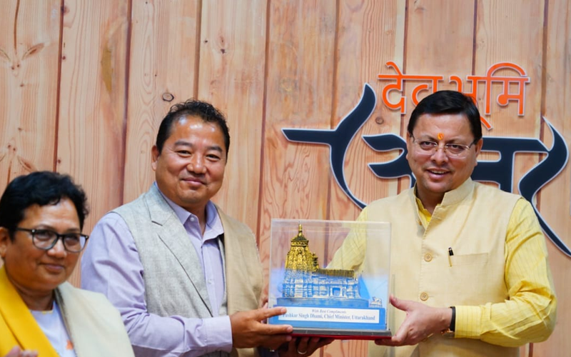 मुख्यमंत्री धामी से आज नेपाल के उच्चस्तरीय प्रतिनिधिमण्डल ने भेंट की