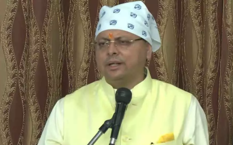 गुरुद्वारा में आयोजित सम्मान समारोह में शामिल हुए सीएम धामी