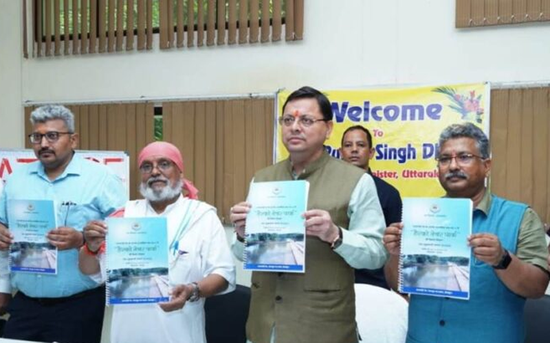 मुख्यमंत्री धामी ने प्रकृति के संरक्षण कार्यों का अवलोकन किया