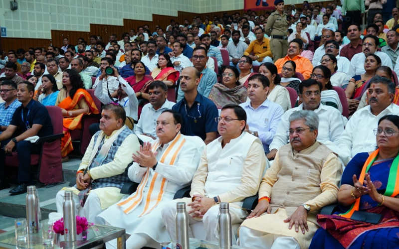 मुख्यमंत्री धामी और भाजपा के राष्ट्रीय अध्यक्ष जे.पी नड्डा ने मन की बात संस्करण को सुना