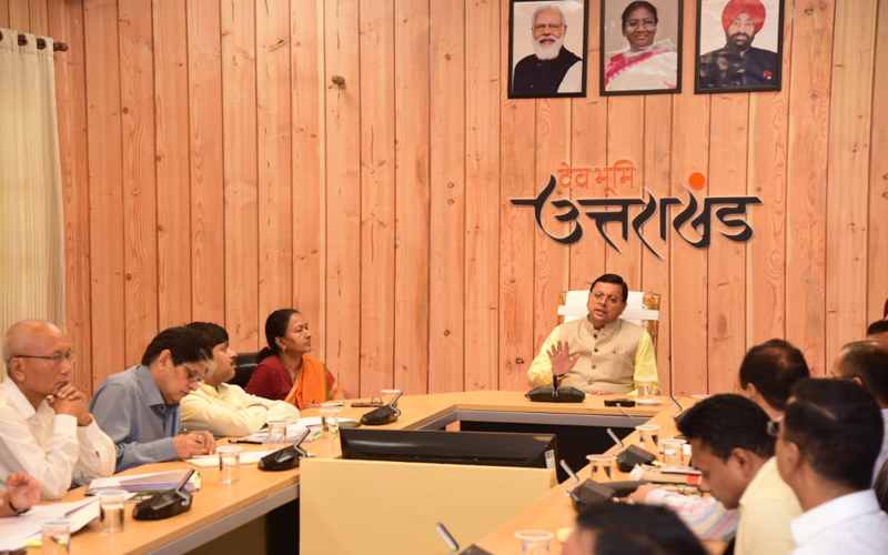 ग्लोबल इन्वेस्टर्स समिट के सफल आयोजन के लिए सीएम धामी ने अधिकारियों को दिए निर्देश