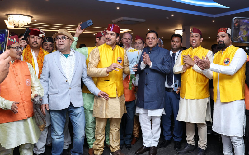 सीएम धामी के स्वागत में भव्य रंगारंग कार्यक्रम आयोजित