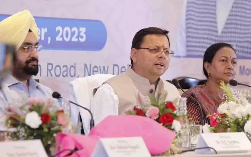 ग्लोबल इंवेस्टर समिट उत्तराखंड का दिल्ली में हुआ कर्टेन रेजर