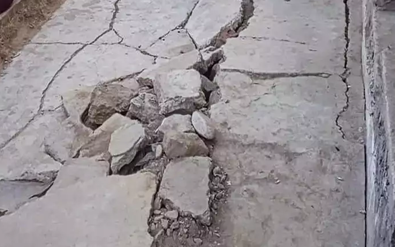 दो महीने में छह सेमी से एक मीटर तक धंसा जोशीमठ