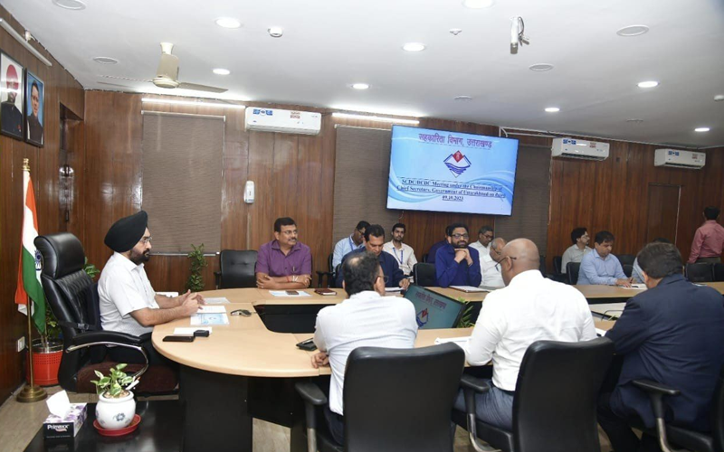 मुख्य सचिव डॉ. एस.एस. संधु ने प्राथमिक कृषि ऋण समितियों (PACS) के सम्बन्ध में बैठक ली