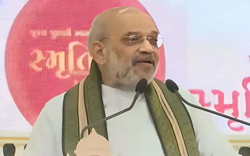 पुराणी स्वामी स्मृति महोत्सव में पहुंचे केंद्रीय गृह मंत्री अमित शाह